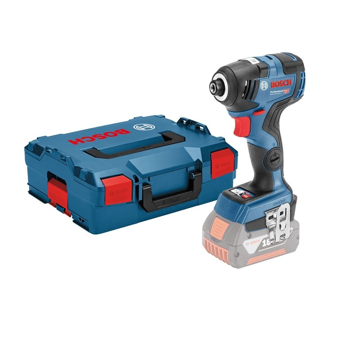 Bosch Professional 18V System Cordless Impact Driver GDR 18V-200 (Max. Torque of 200 Nm, Excluding Rechargeable Batteries and Charger, in Carton)