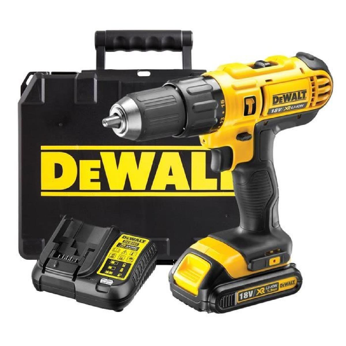 DEWALT 18V Cordless Lithium LXT Combi Drill with Hammer Action