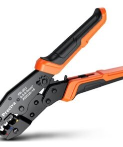 Ratchet Crimping Plier, Preciva Insulated Ratcheting Wire Terminal Crimping Tool