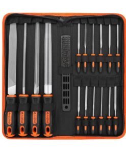 AojSup 17Pcs Metal File Set – Premium Files with Suitcase for Wood, Metal, and DIY Projects