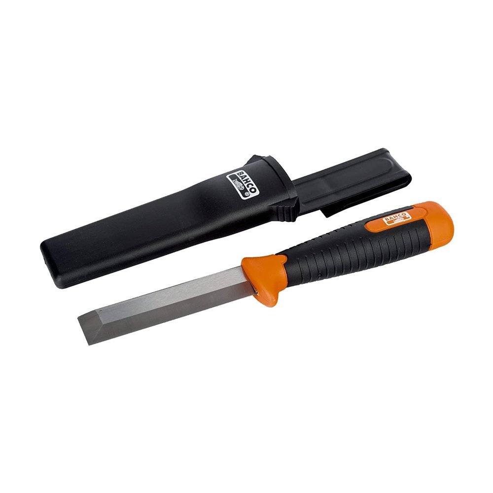Bahco 2448 Chisel Knife, Red