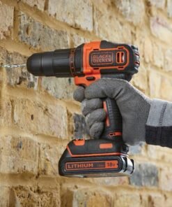 toptopdealcouk-blackdecker-18v-cordless-2-gear-combi-hammer-drill-kit-blackdecker-combi-hammer-drill-kit