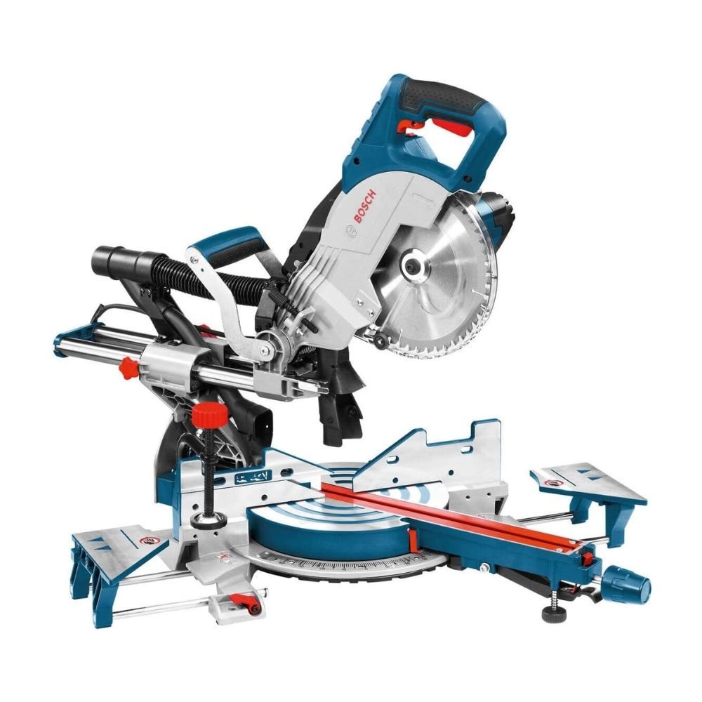 Bosch 0601B19170 GCM8SJL Single Bevel Sliding Mitre Saw, 240V, 216mm Ø, Multicolor