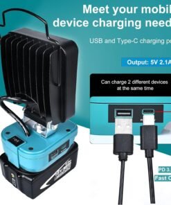 toptopdealcouk-cordless-led-working-light-for-makita-18v-battery