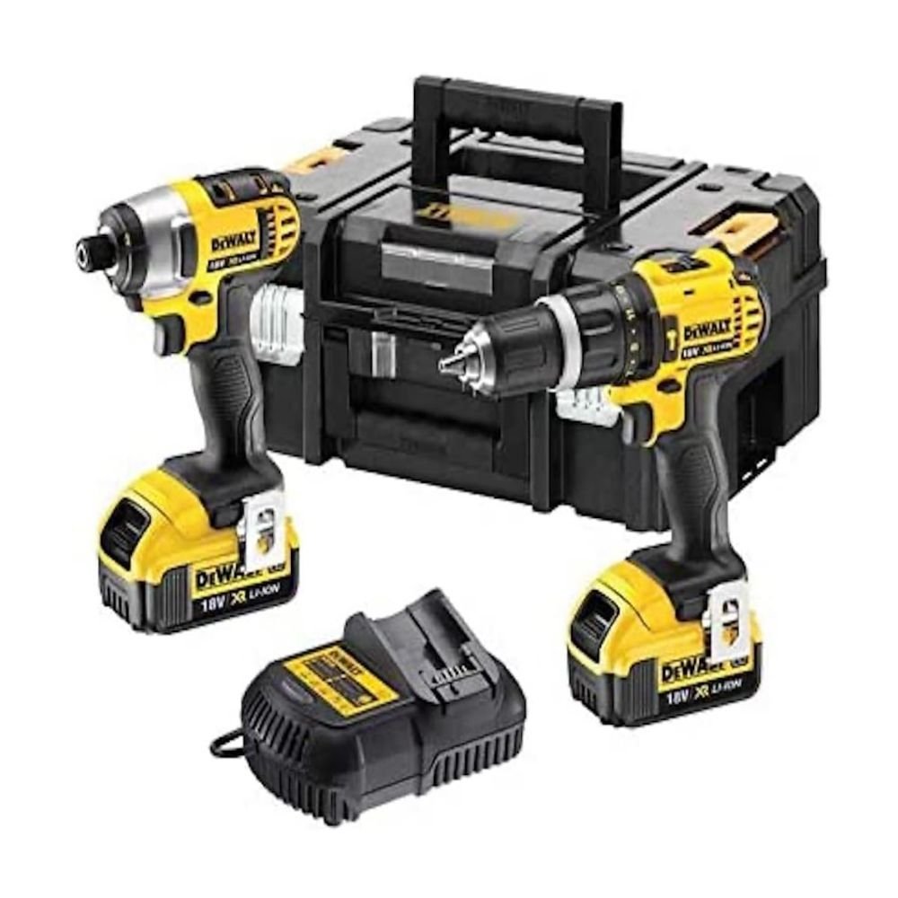 DEWALT DCZ285M2 18V Twin Kit - High-Performance Drills with 2 x 5.0Ah Li-ion Batteries