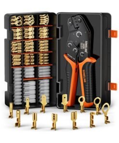 SOMELINE® Crimping Tool Set with 12 Sizes Wire Connector Set | Crimp Plier 0.25-2.5mm² (AWG 24-14)