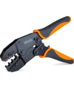 Wirefy Crimping Tool for Insulated Electrical Connectors - Ratcheting Wire Crimper Tool