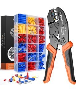 Insulated Crimping Tools, Preciva 0.5-1.5/1.5-2.5/4-6mm² (A.W.G. 20-10) Crimping Tool with 370pcs Terminal