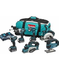 Makita 18V Li-Ion 6-Piece Combo Kit with 3 x 4.0Ah Li-Ion Batteries and Charger DC18RD - Model DLX6012PM