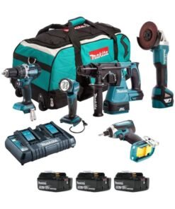 Makita DLX5042PT 18V Li-ion LXT Brushless 5-Piece Combo Kit with 3 x 5.0Ah Li-ion Batteries, Charger, and Heavy Duty Tool Carry Bag