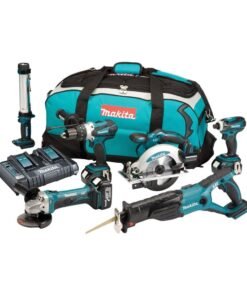 Makita DLX6000PM 18V Li-Ion Cordless Kit with Twin Charger and Kitbag (6-Piece)