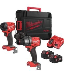 Milwaukee 18V 2x5Ah Combi Drill/Impact Driver Kit