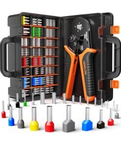 SOMELINE® Crimping Tools Set with 24 Types of Ferrules - Ferrule Pliers 0.25-10mm (AWG 24-8)